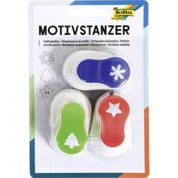 Folia Weihnachts-Motivstanzer, klein, Set 1