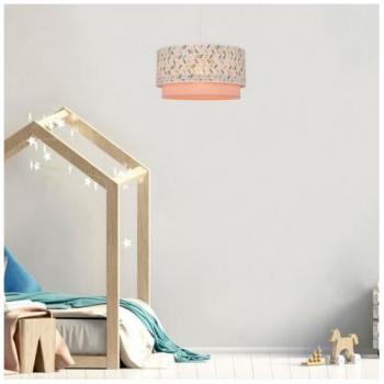 Lámpara de Techo Rosa Iluminación Potente 100W