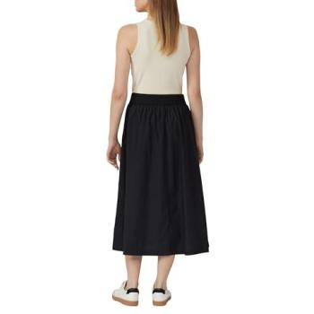Schwarzer Baumwollrock für Frauen, Größe 38