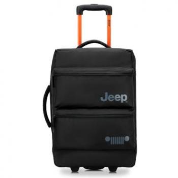 Jeep JS006B 55 cm Travel Trolley – Black, 37 L (Unisex)