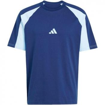 Camisa Deportiva Adidas Colour Block Azul Hombre XS