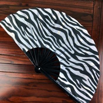 Large Folding Rainbow Bamboo Hand Fan – 1 Piece