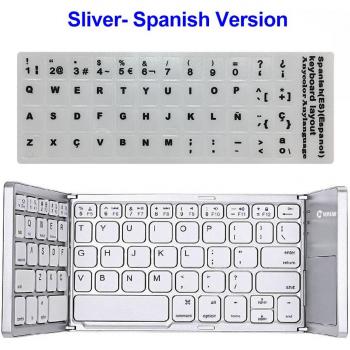 Folding Wireless Bluetooth Keyboard with Touchpad for iOS, Android, Windows, iPad, and Tablet
