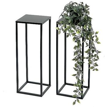 Support à Fleurs Noir 50 cm