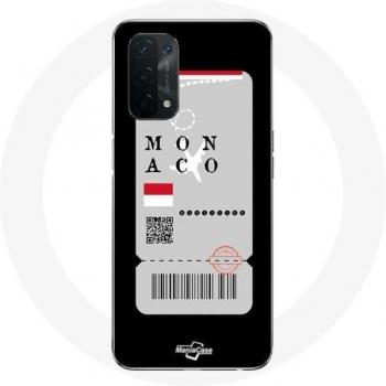 Monaco Plane Ticket Phone Case for Oppo A74 5G