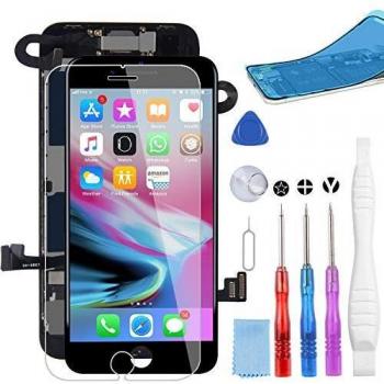 Pack Beefix iPhone 8 Noir 4,7 : écran + caméra frontale + capteur proche