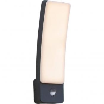 LUTEC Kira Grey LED Wall Light with Sensor