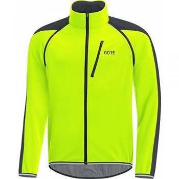 GORE C3 Windstopper Zip‑Off Jacke für Männer – XL – Neon‑Gelb / Schwarz