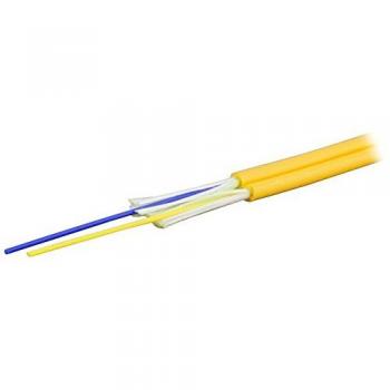 Cavo Fibra Ottica 2 Fibre Monomodale Giallo 9/125