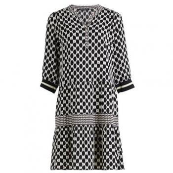 Betty Barclay Knielanges Kleid mit Tunikakragen, Größe 38