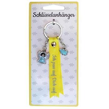 Freundschafts-Charms 45739 – Gelber Schlüsselanhänger mit Spruch