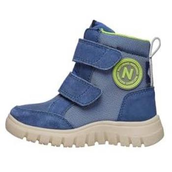 Naturino Winterstiefel GEMINAE 3 VL WP, Klettstiefel mit Warmfutter für schmale Füße, Gr. 26, blau