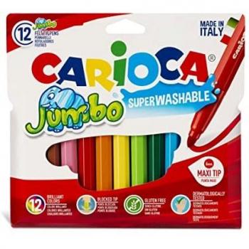 Rotulador Carioca Jumbo étui de 12 couleurs assorties