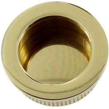 Lotto di 6 Pezzi Nicchie Tonde per Antine Scorrevoli, Diametro 40 mm, Ottone Lucidato e Verniciato