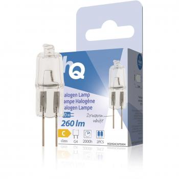 HQ Halogen-Lampenset 2x 20 W/G4 260 Lumen Farbtemperatur 2800K LED Ersatzlampe Innenbereich und Außenbereich, Energieeffizienzklasse A+