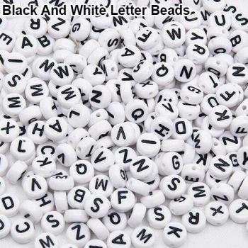 Acrylic Cube Alphabet Beads Set