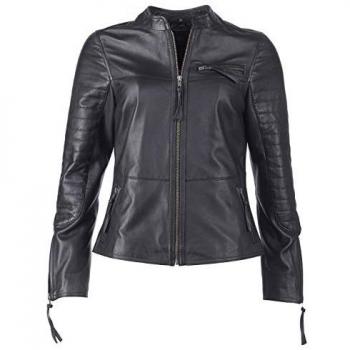 Bikerjacke JCC DI-002 Damen, schwarz, Gr. 40