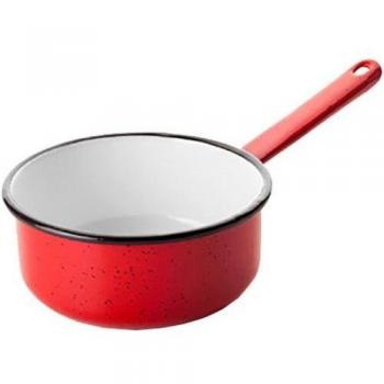 Casserole Promo 0,90 L Rouge Intérieur Blanc Bord Noir 14 cm – IBILI