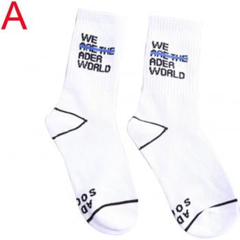 Healthy Living Mid-Calf Socks with Letter Print