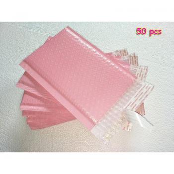 25pcs Pink Poly Bubble Mailer Self-Seal Padded Envelopes 5.1x7.9 inches