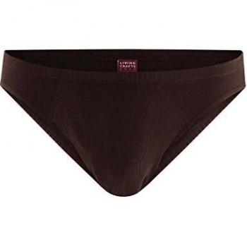 Eco‑Mode Herren‑Slip “Jan” – Schwarze Bio‑Baumwolle, Größe 8 – Living Crafts