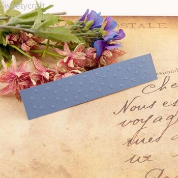 Embossing Folder with Star Background for Card Making 15x3cm