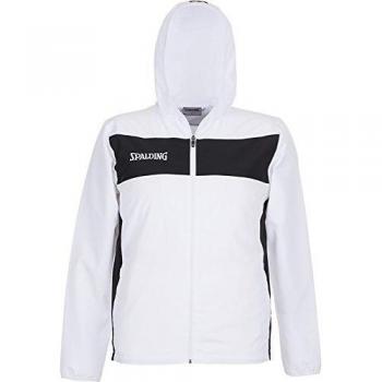 Spalding Evolution II Herren-Wolle-Kapuzenjacke 3XL – schwarz/weiß