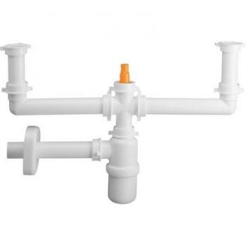 Siphon Bouteille Écologique pour Évier 2v Vert