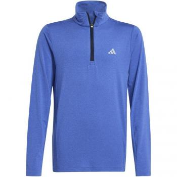 T-shirt Enfant adidas Training Manches Longues 1/2 Zip Marine