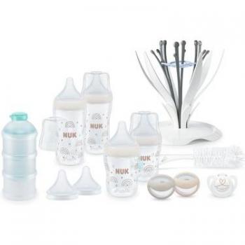 Pack NUK Juego de Inicio Perfect Match en Blanco y Beige 125ml-250ml