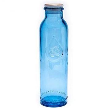 Botella Om Water pequeña con tapón hermético 500ml 1 unidad (Azul)