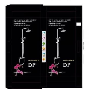 Grifo Termos 125x85cm para Ducha Extensible Inox
