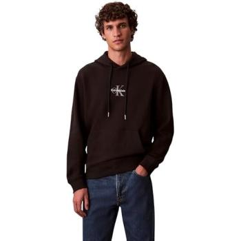 Felpa Uomini Calvin Klein Jeans LS EU 350 TERRY Micro – Nero XL