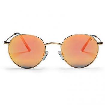 Gold Coral Mirror Liam Sunglasses by CHPO
