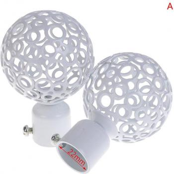 Eisen Endkappen für Draperie Vorhangstangen 22mm 28mm, 2 Stück