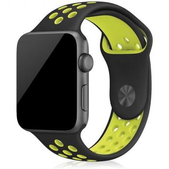 Correa Negra de Silicona DAM para Apple Watch (38‑41 mm) M/L