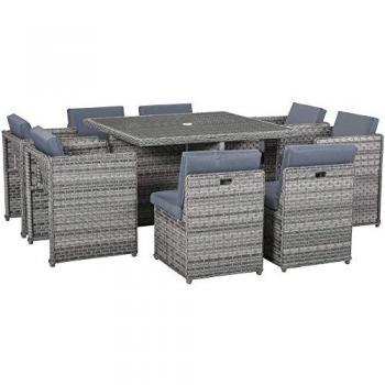 Alfresco Patio 8 Seater Rattan Dining Set