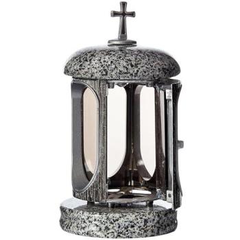 Silhouette Grey Granite Grave Light – Outdoor Memorial