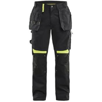 Blaklader Pantalon de Travail Noir Jaune Fluo 1555