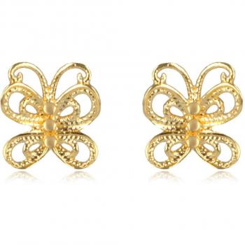 Boucles en Plaqué Or 'Papillons' de Lily