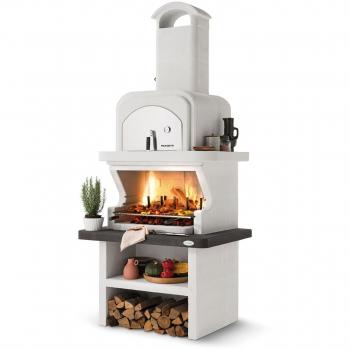 Barbecue Fisso EASY GARDEN di Palazzetti: Legno, Carbonella e Forno a Vapore