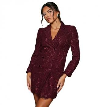 Stylish Womens Lace Blazer Dress