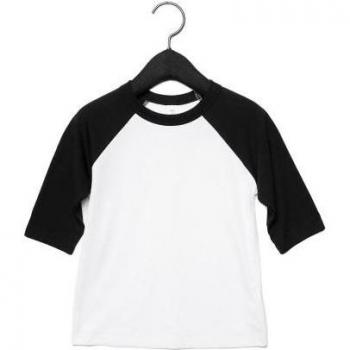 T-shirt baseball 3/4 pour enfant Bella + Canvas