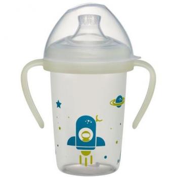 Bottiglia first moments Day & Night 270 ml Rocket, per bimbi da 6 mesi