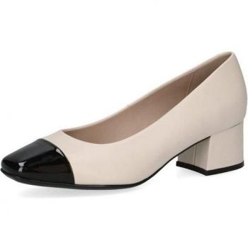 Escarpin Mode Caprice, Blanc, Talon Trapézoïde, P.37