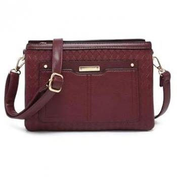 Triple‑Comp Wine‑Red Hip Pack