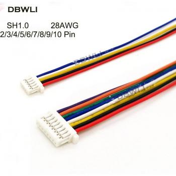 Conjunto de 5 Enchufes JST 2/3/4/5/6/7/8/9/10 Pines – Cable 28AWG
