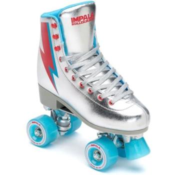 Impala Rollschuhe Metallic Silber (US Herren 4 Damen 6)