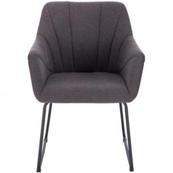 Paku Comfort: Sedia da Pranzo Home Deluxe, Braccioli Intrecciati – Antracite