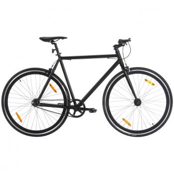 VidaXL Fixed Gear Bike Black 700c 55cm